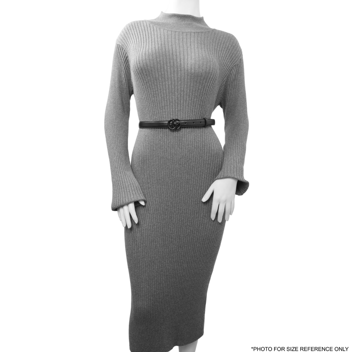 Gucci Black Calfskin Monochrome Double G 20mm Belt Accessories Gucci