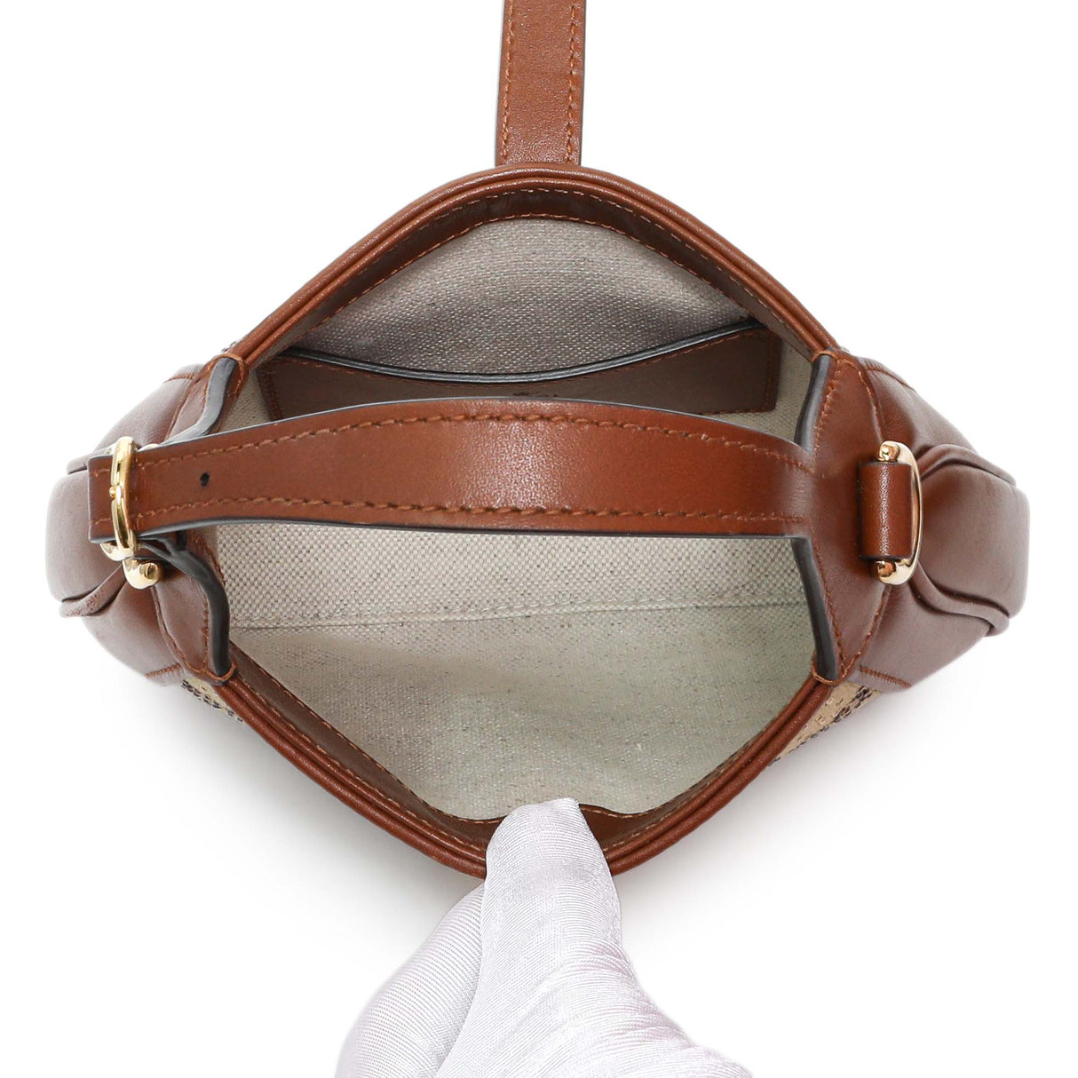 Gucci Camel Ebony New Canvas Charisma Calfskin Crystal GG Monogram Mini Jackie 1961 Hobo Handbags Gucci