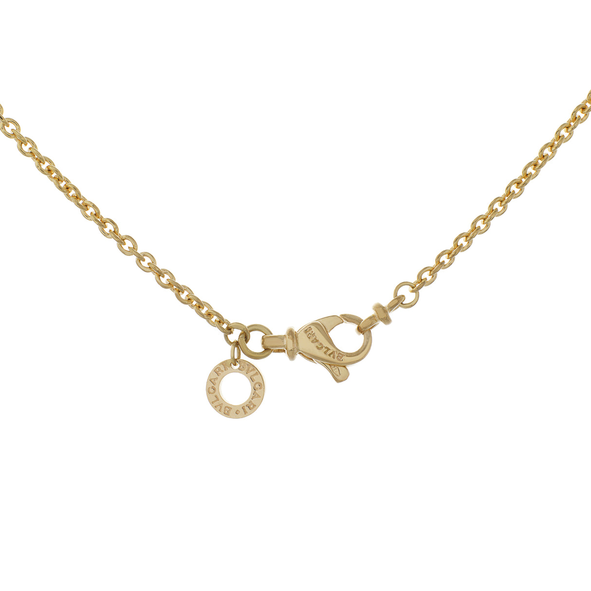 Bulgari 18K Yellow Gold Allegra Pendant Necklace Designer Jewellery Bulgari