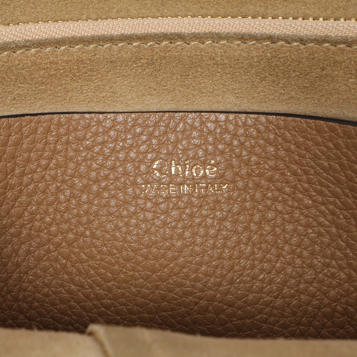 Chloe Nut Grained Calfskin Small Hayley Hobo Handbags Chloe