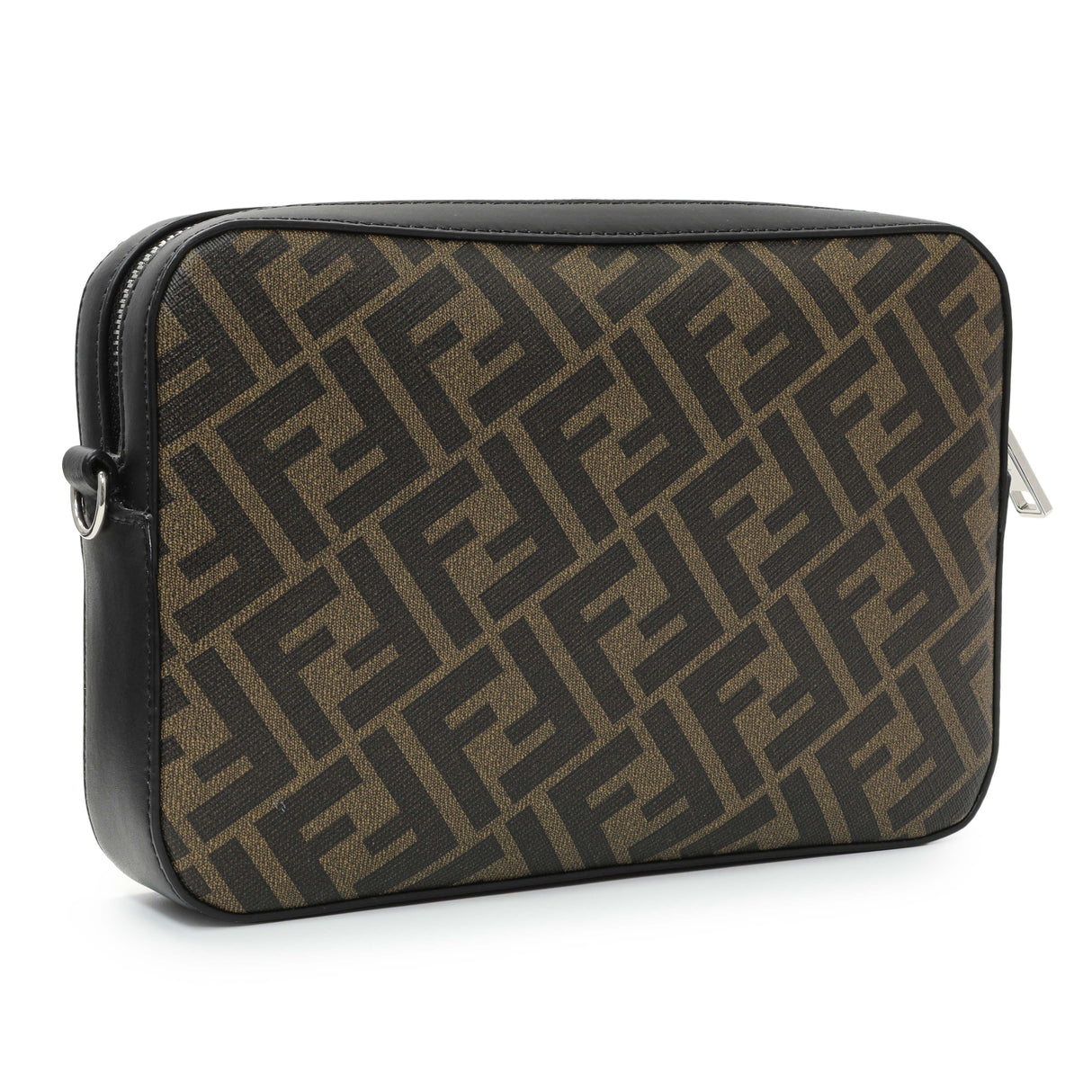 Fendi Diagonal Brown FF Canvas Camera Case Handbags Fendi