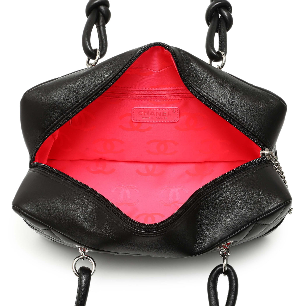 Chanel Black Quilted Calfskin Large Cambon Bowler Handbags Chanel