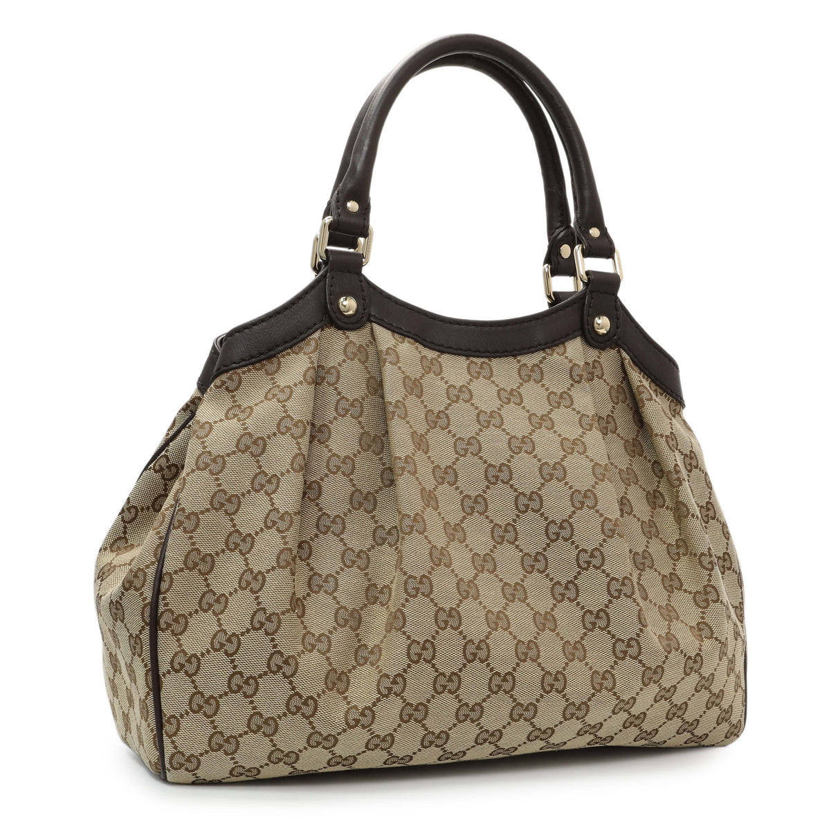 Gucci Brown Monogram Medium Sukey