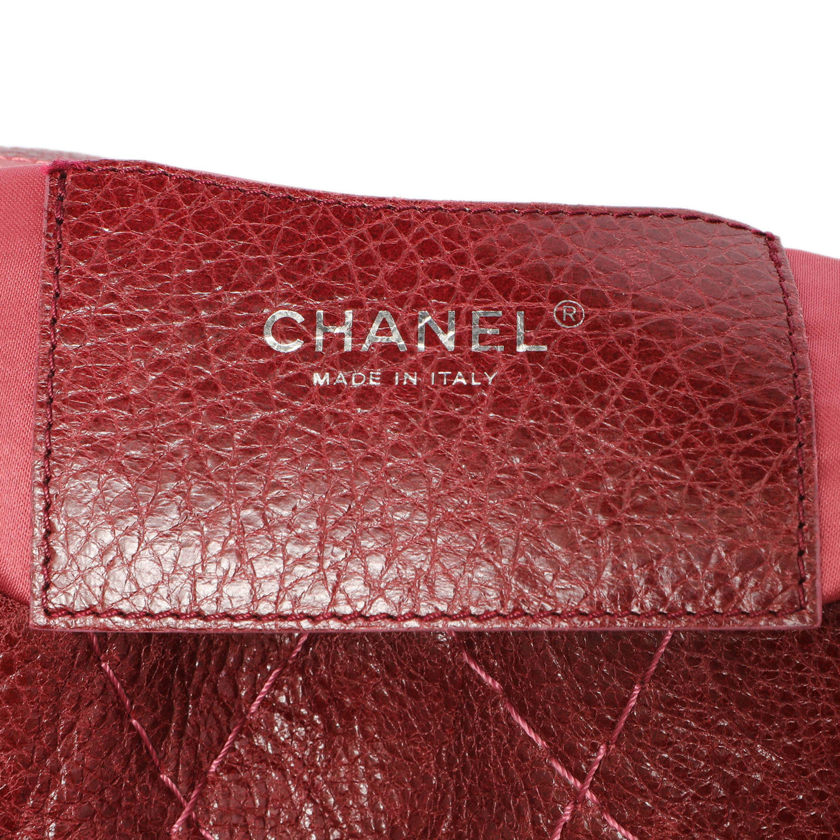 Chanel Burgundy Glazed Calfskin On The Road Flap Handbags Chanel