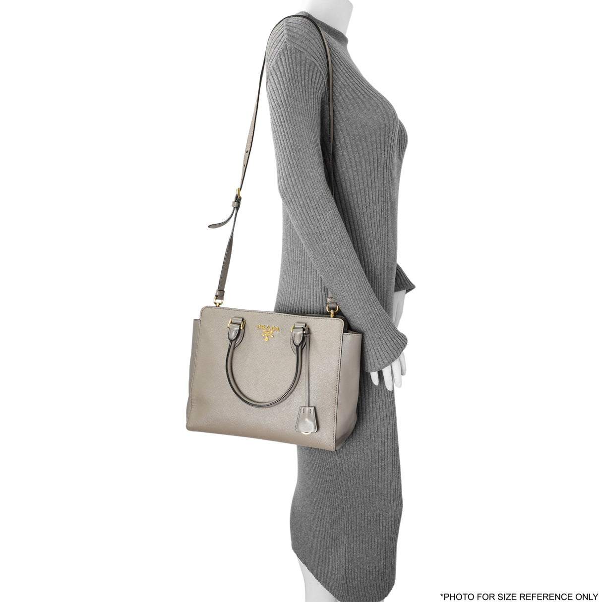 Prada Argilla Saffiano Soft Calf Tote Handbags Prada