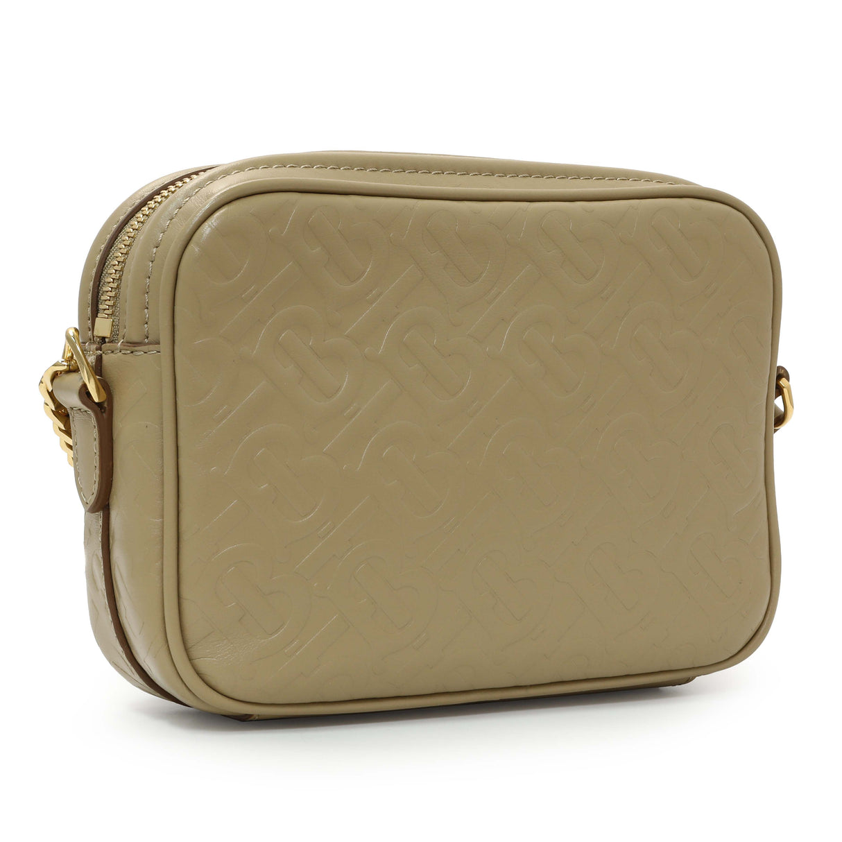 Burberry Monogram Embossed Calfskin Camera Chain Bag Handbags Burberry