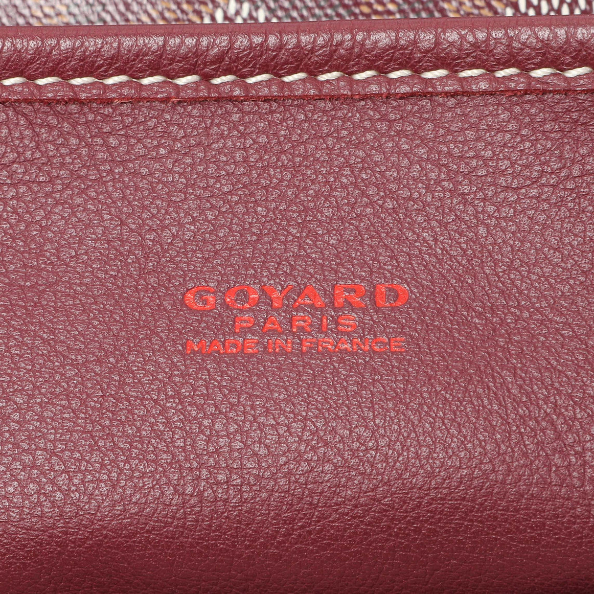 Goyard Burgundy Goyardine Reversible Mini Anjou Handbags Goyard