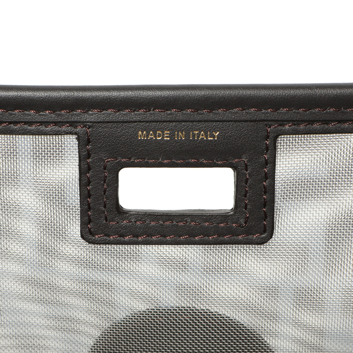 Fendi Mesh Vitello Century FF 1974 Mini Peekaboo Defender Cover Accessories Fendi