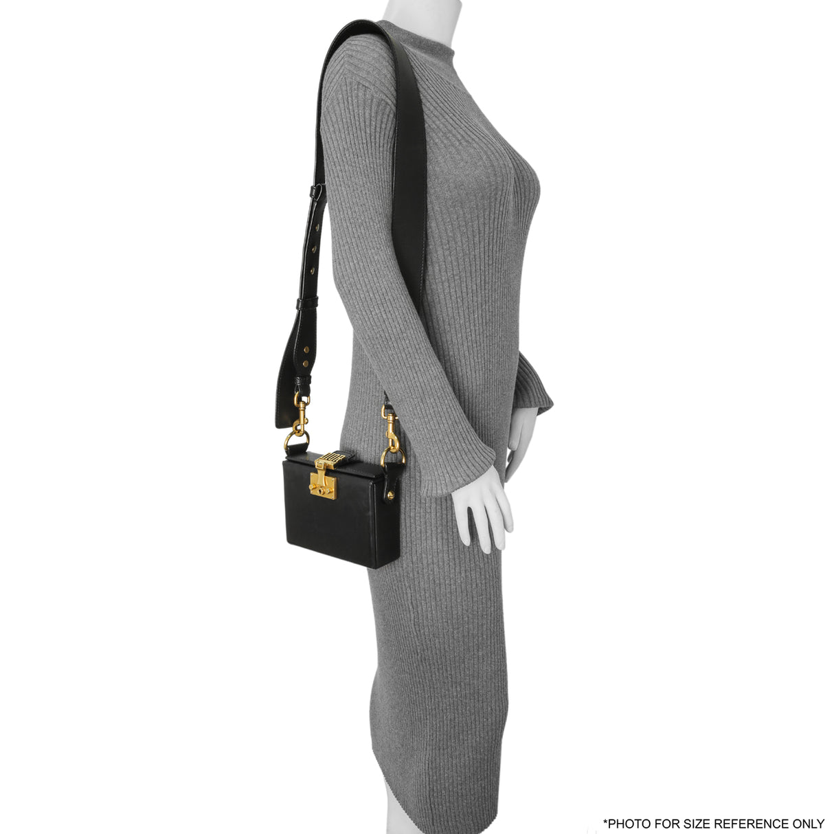 Christian Dior Black Lambskin Dioraddict Lockbox Handbags Christian Dior