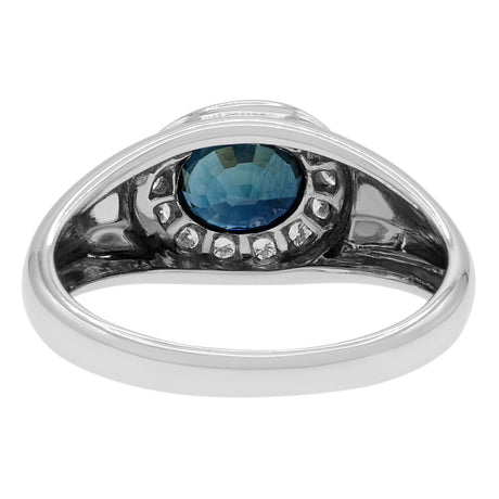 18K White Gold 0.60 Carat Sapphire Ring