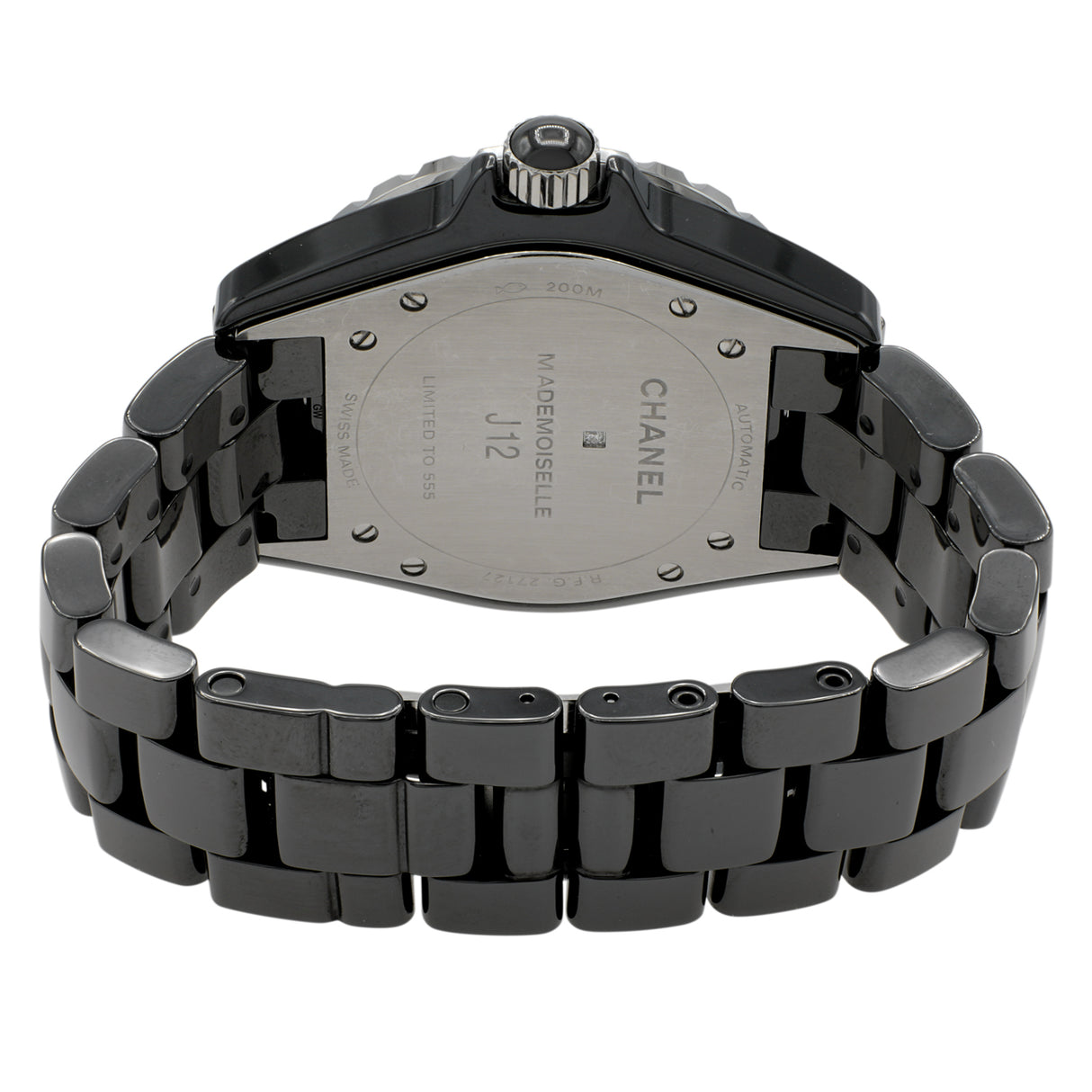 Chanel Black Ceramic J12 Mademoiselle Automatic H5242 Watches Chanel