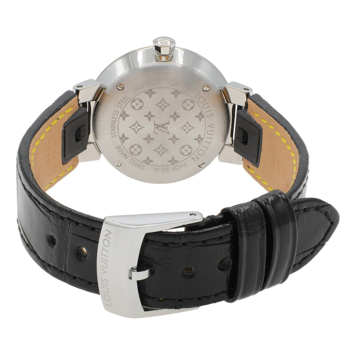 Louis Vuitton Stainless Steel Diamond Tambour Slim Quartz QBB117 Watches Louis Vuitton