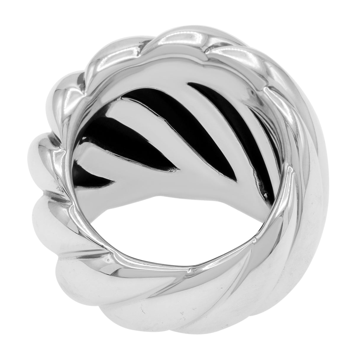 David Yurman Sterling Silver Sculpted Cable Ring Designer Jewellery David Yurman