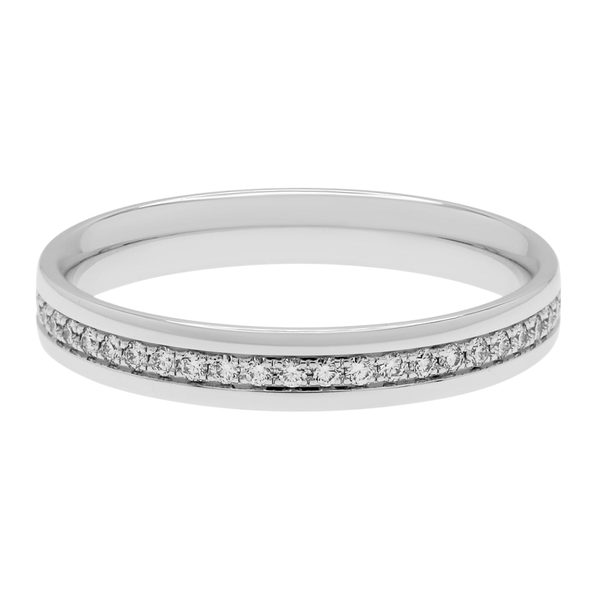 Tiffany & Co. 18K White Gold Diamond Eternity Band Designer Jewellery Tiffany and Co