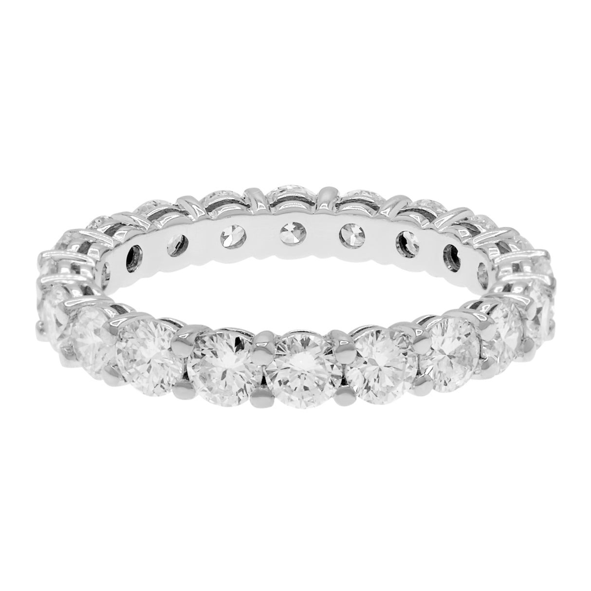 18K White Gold 2.60 Carat Eternity Ring Fine Jewellery Modaselle