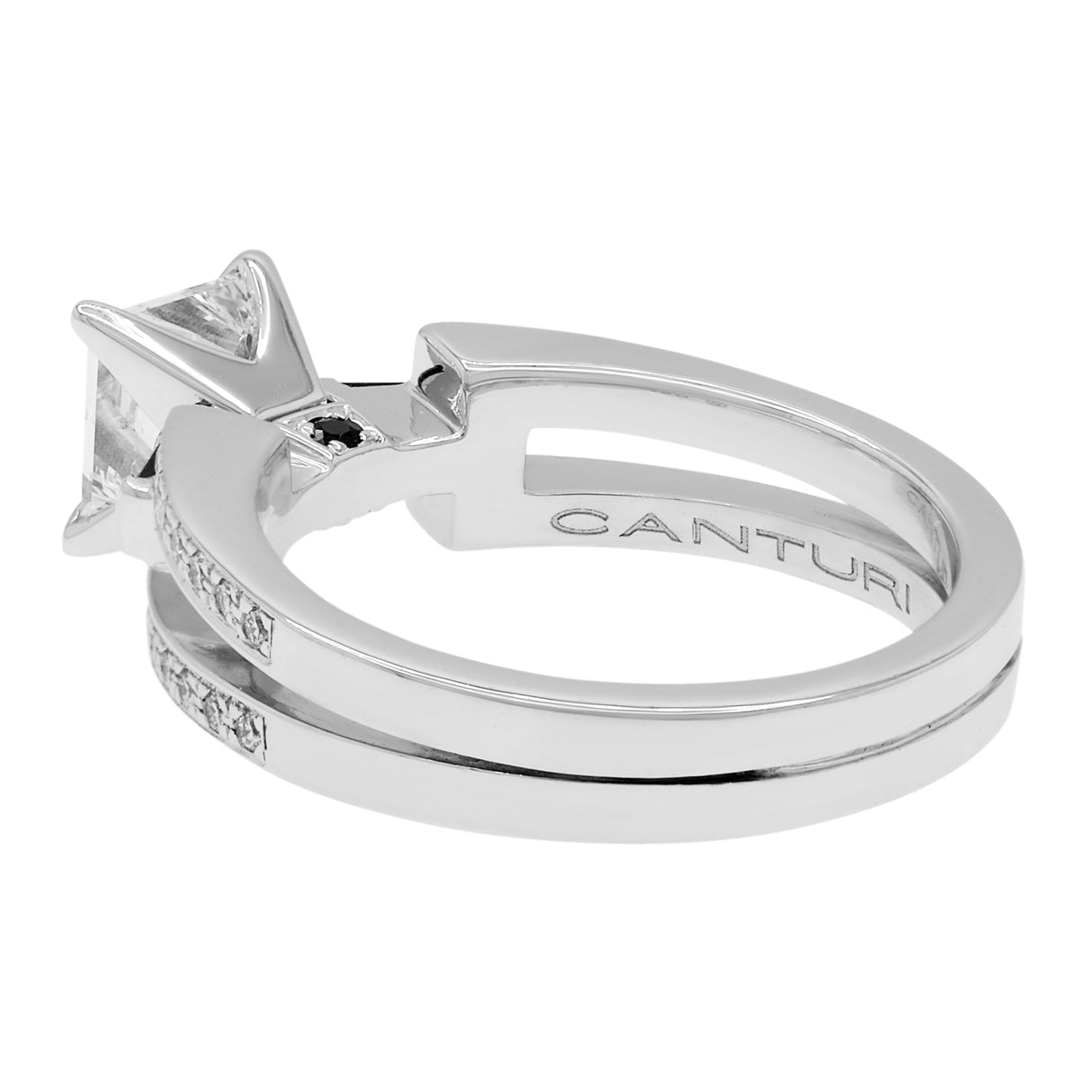 18K White Gold 1.20 Carat Princess Diamond Ring Fine Jewellery Modaselle