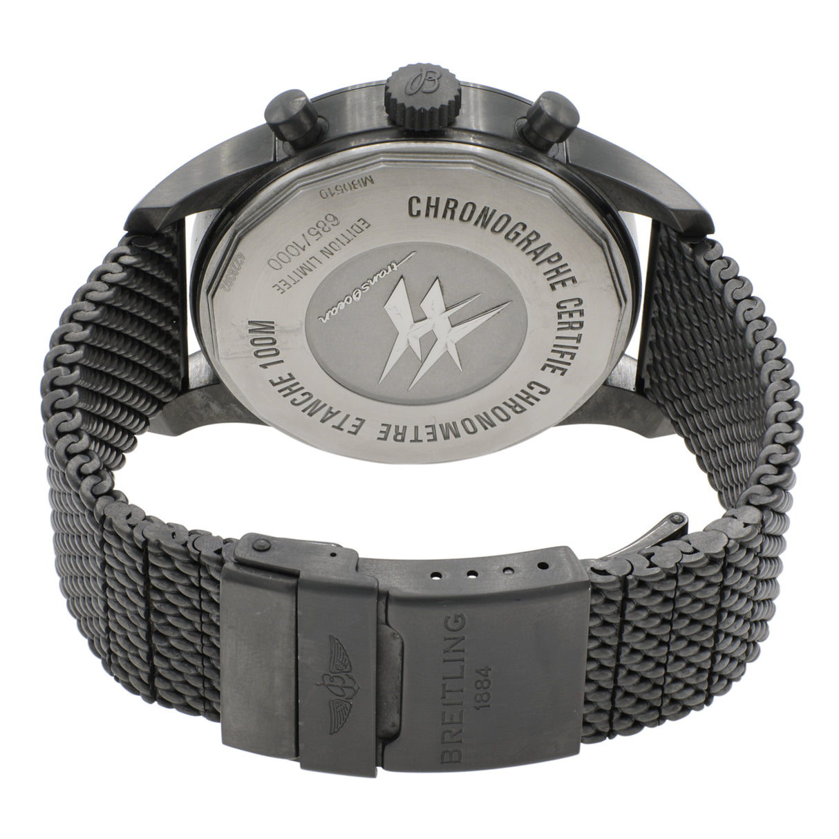 Breitling PVD Stainless Steel Transocean Unitime Pilot MB0510U6 Watches Breitling