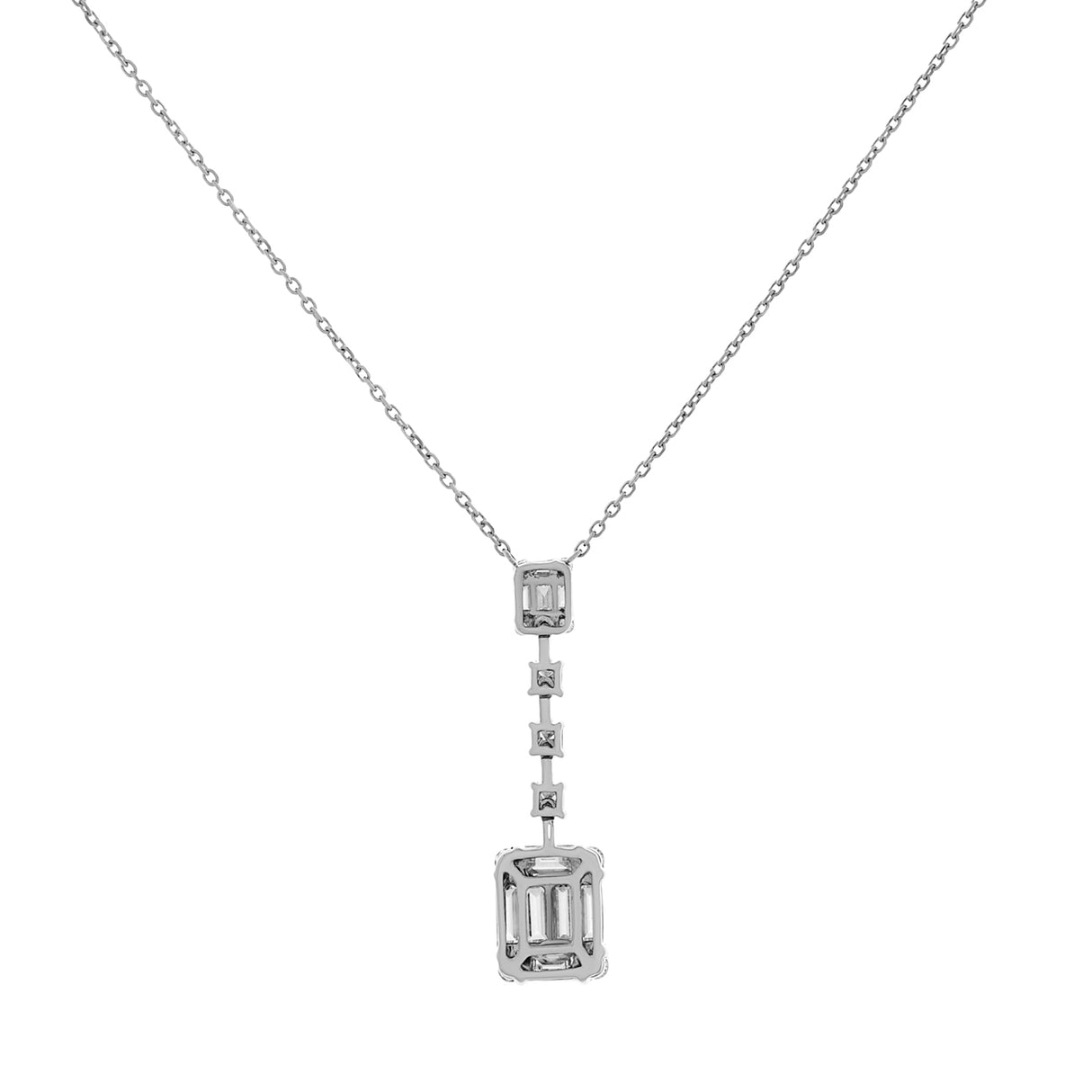 18K White Gold 1.52 Carat Diamond Pendant Fine Jewellery Modaselle