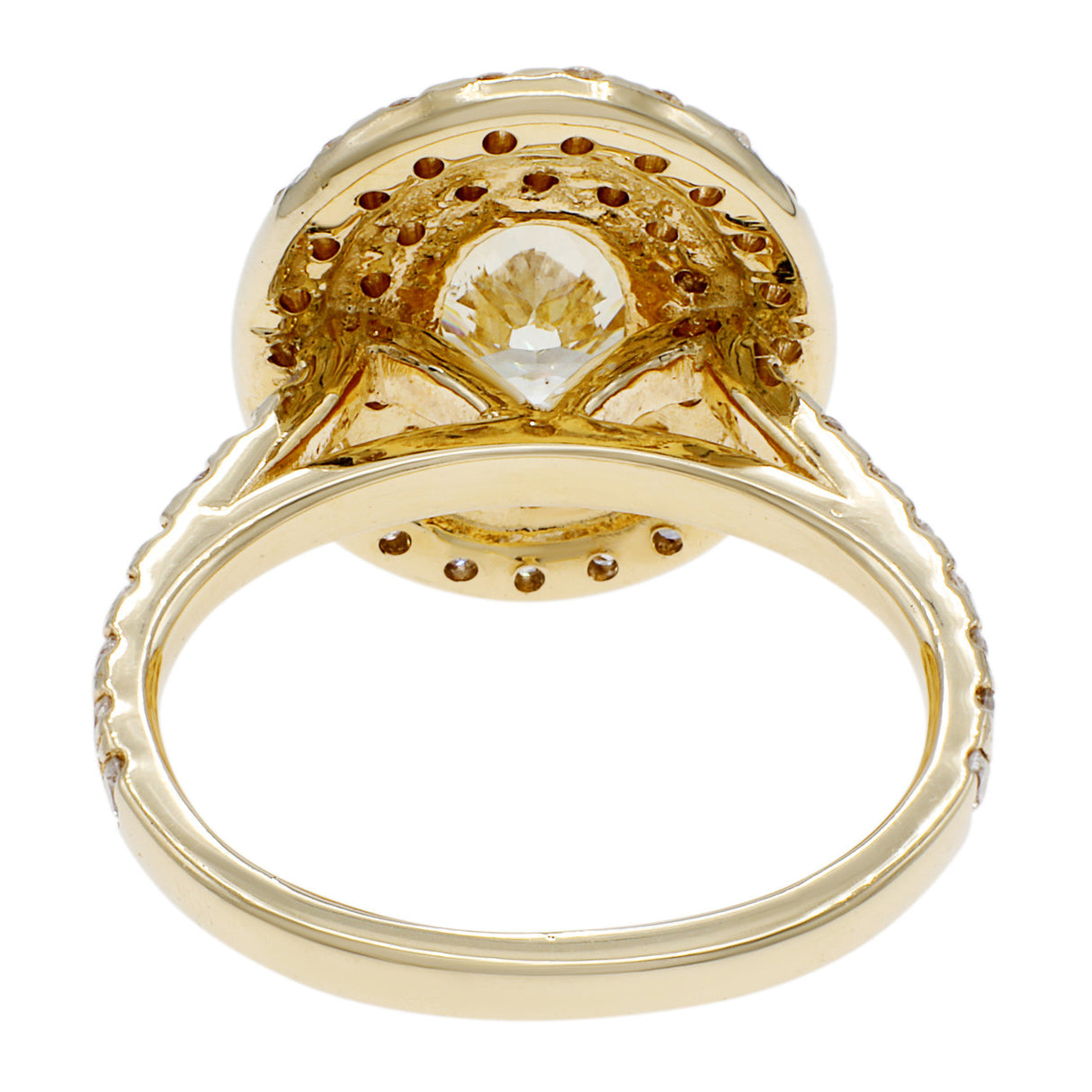 14K Yellow Gold 1.21 Carat Oval Diamond Ring Fine Jewellery Modaselle