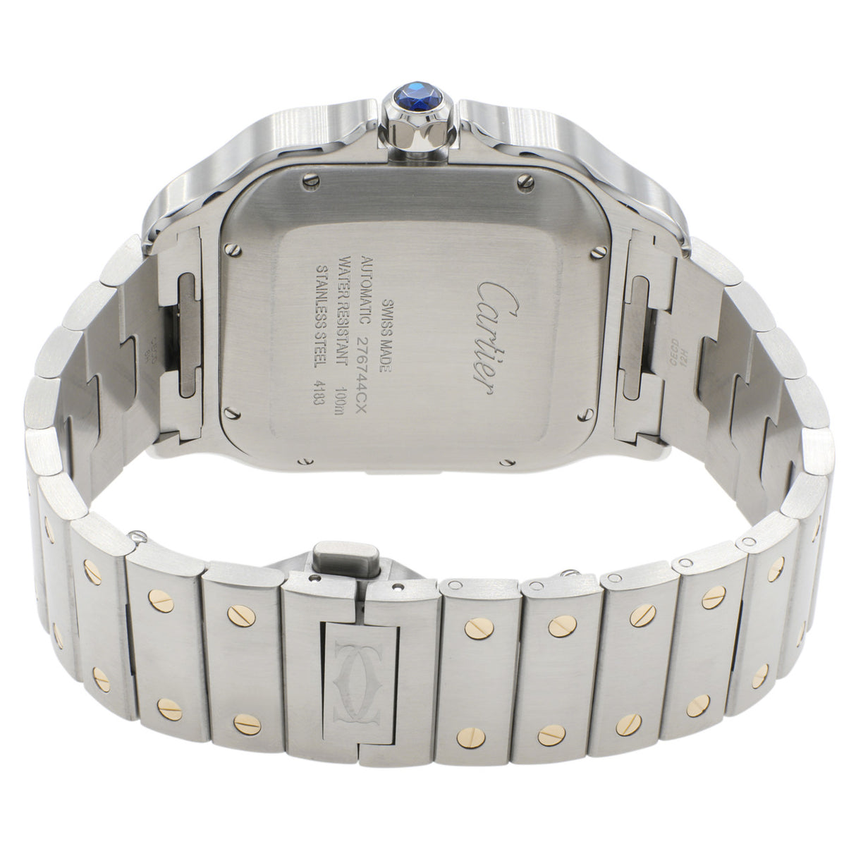 Cartier Stainless Steel 18K Yellow Gold Santos Chronograph W2SA0008 Watches Cartier