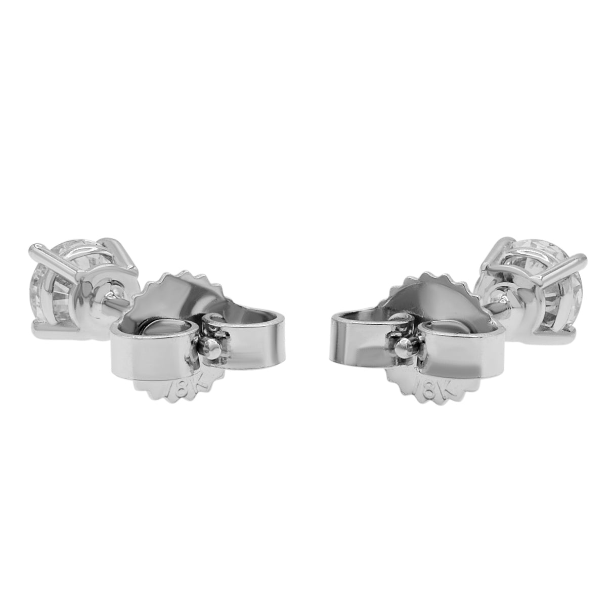 18K White Gold 0.42 Carat Diamond Earrings Fine Jewellery Modaselle