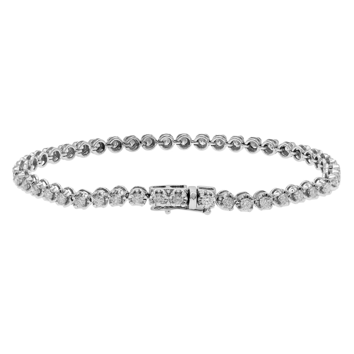 14K White Gold 2.04 Carat Tennis Bracelet Fine Jewellery Modaselle