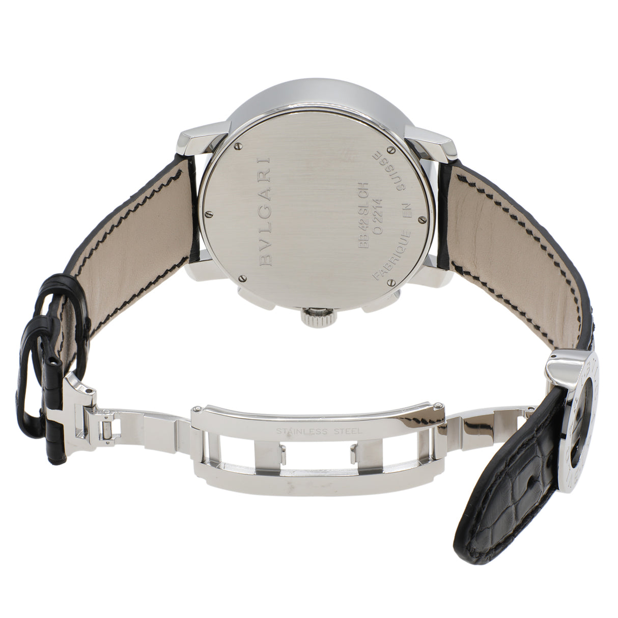 Bulgari Stainless Steel Chronograph Automatic BB 42 SL CH Watches Bulgari