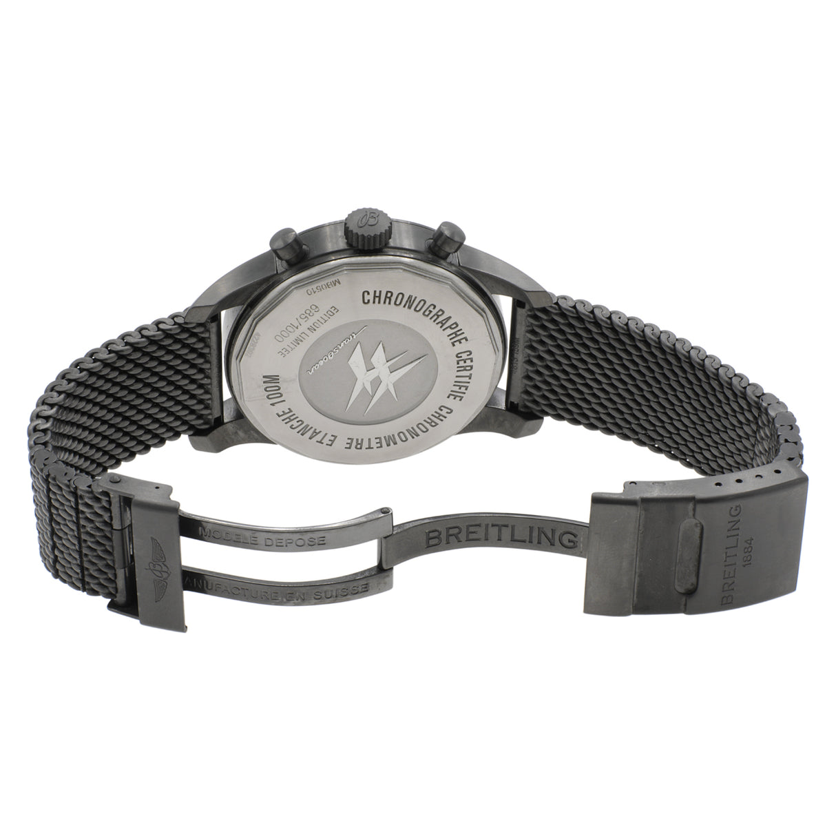 Breitling PVD Stainless Steel Transocean Unitime Pilot MB0510U6 Watches Breitling