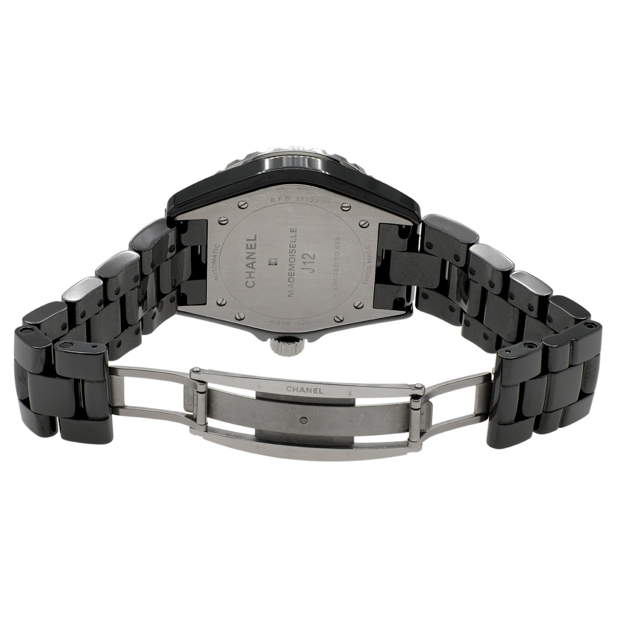 Chanel Black Ceramic J12 Mademoiselle Automatic H5242 Watches Chanel