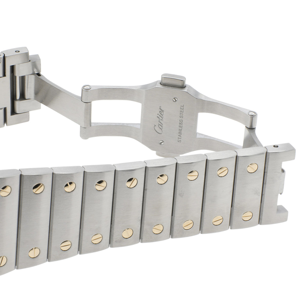 Cartier Stainless Steel 18K Yellow Gold Santos Chronograph W2SA0008 Watches Cartier