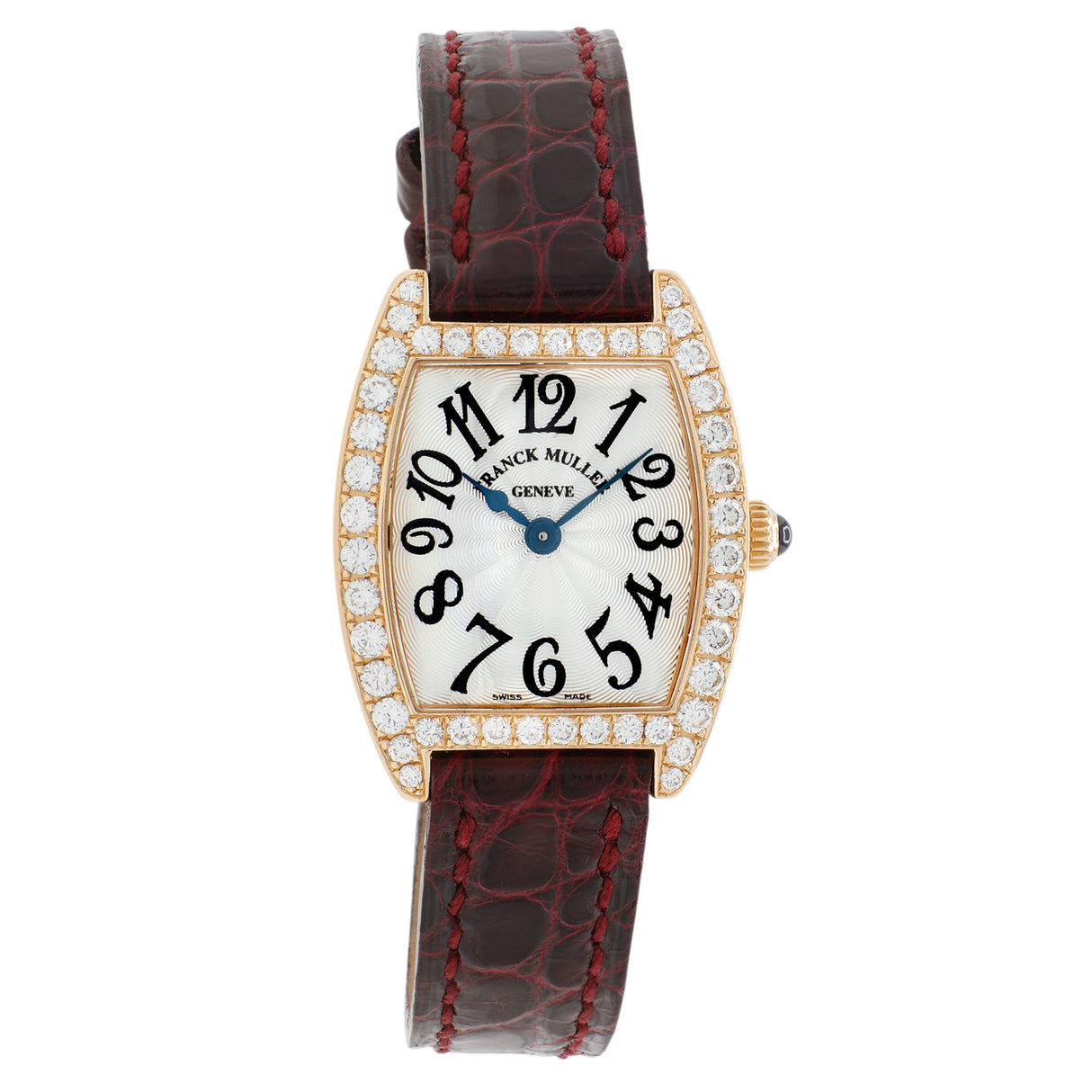 Franck Muller 18K Rose Gold Diamond Cintree Curvex 2251 QZ DP Watches Franck Muller