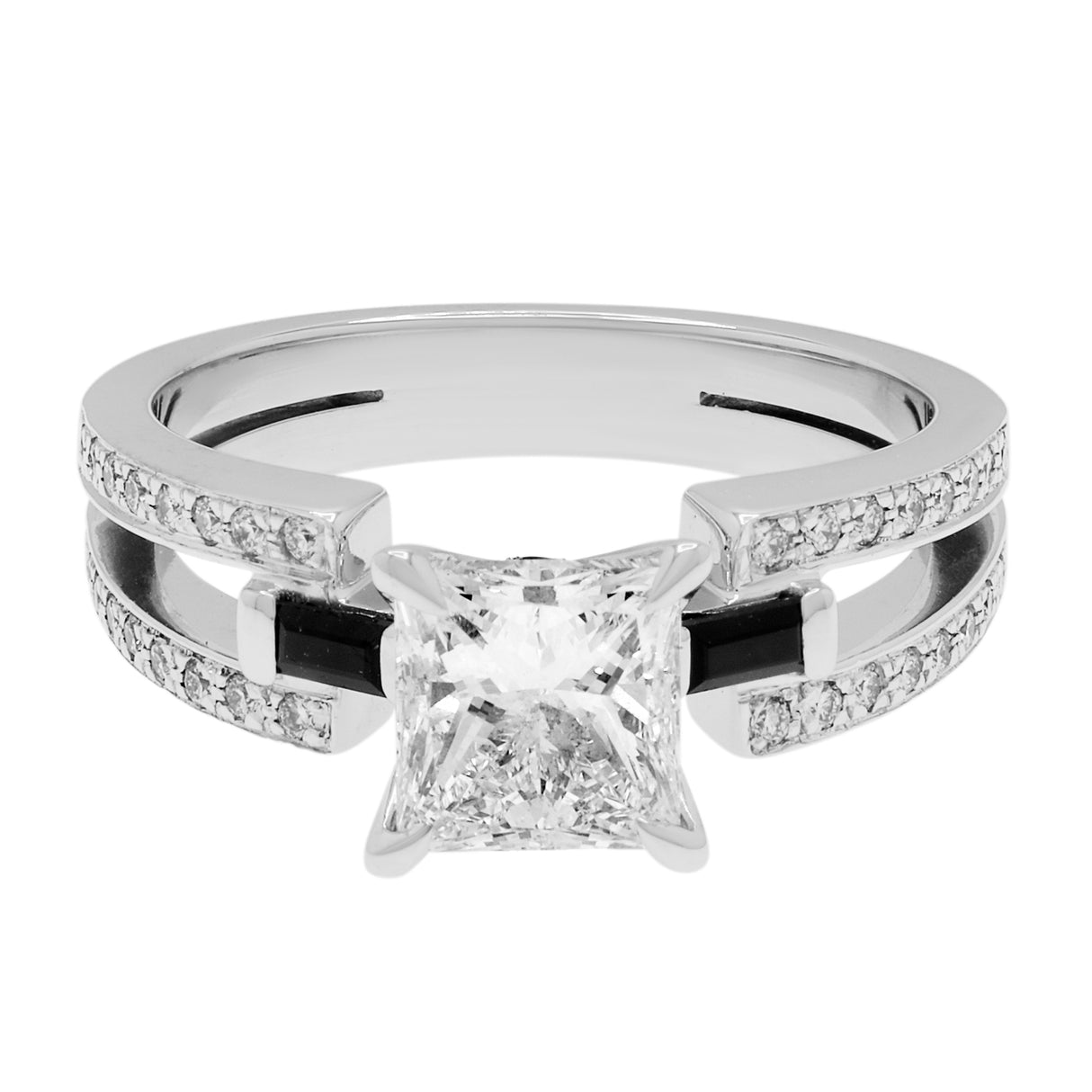 18K White Gold 1.20 Carat Princess Diamond Ring Fine Jewellery Modaselle