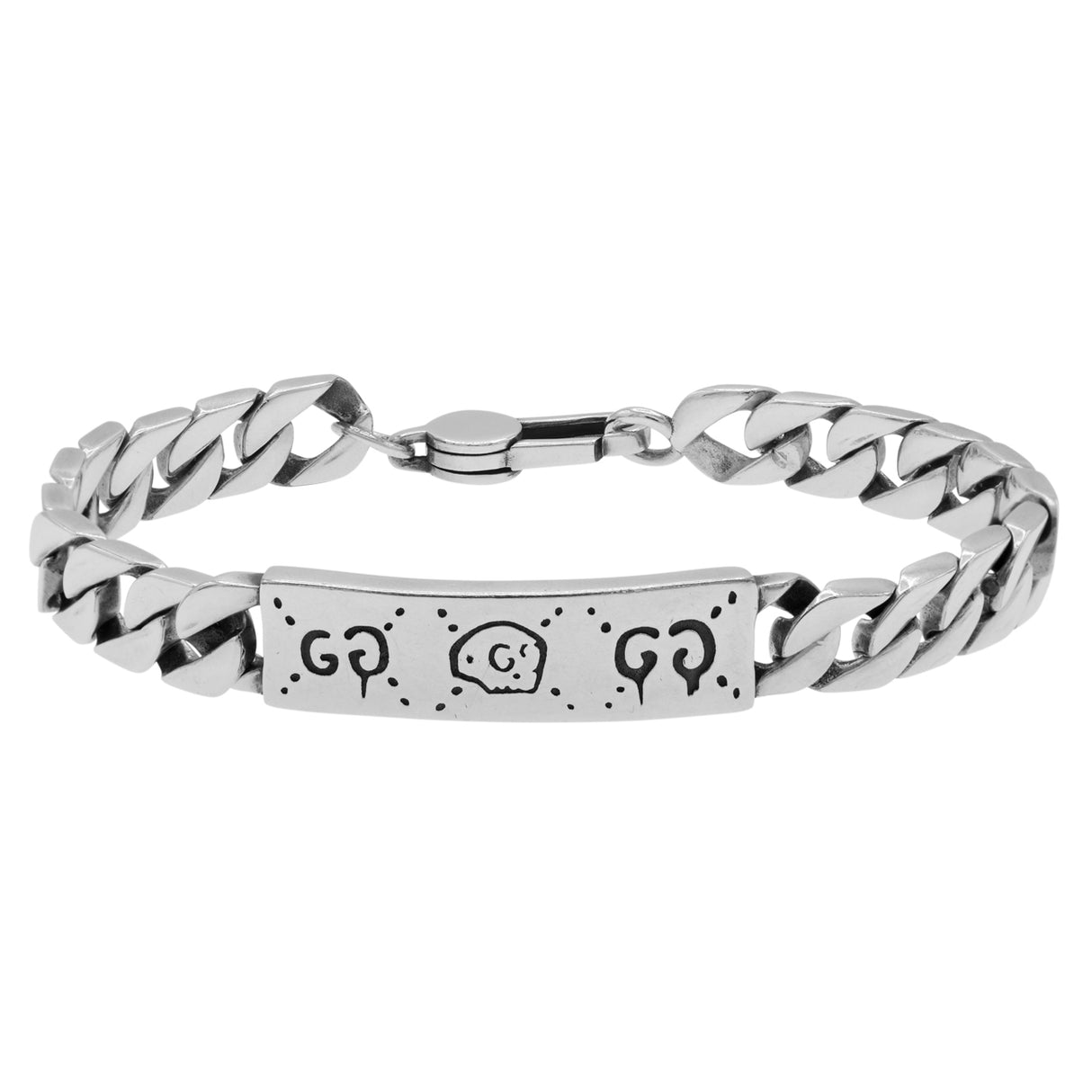 Gucci Sterling Silver Guccighost Chain Bracelet Designer Jewellery Gucci