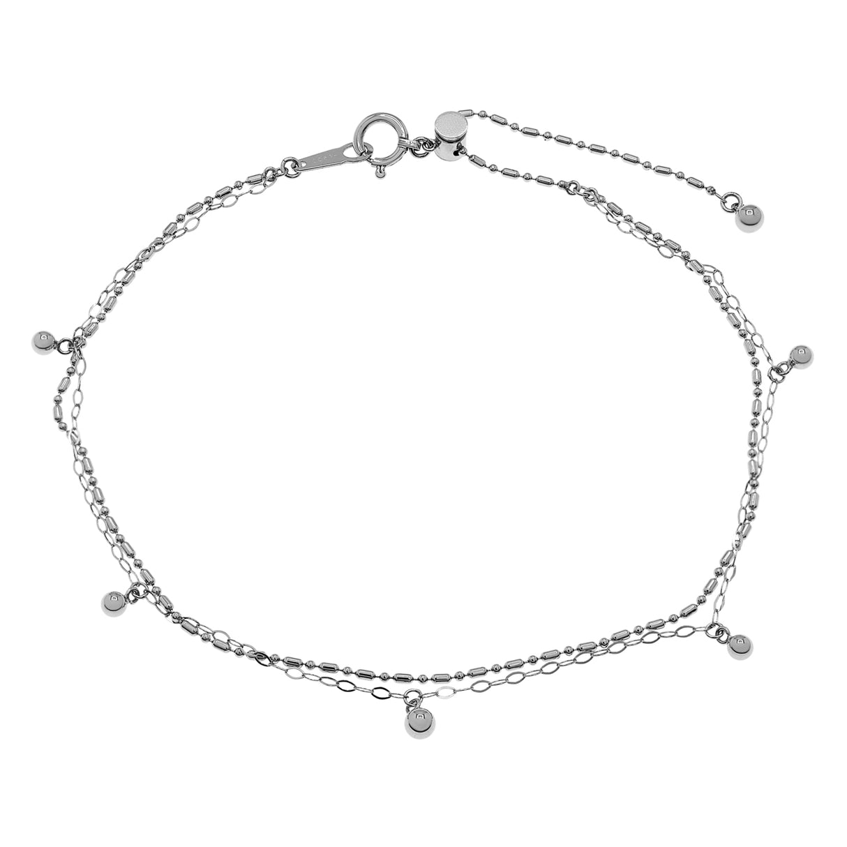Platinum Bead Bracelet Fine Jewellery Modaselle