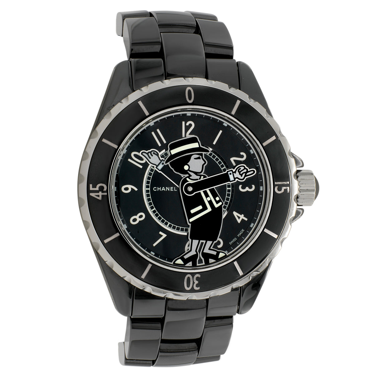 Chanel Black Ceramic J12 Mademoiselle Automatic H5242 Watches Chanel