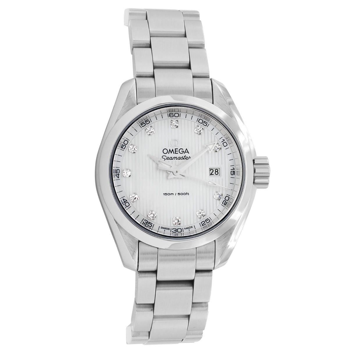 Omega Stainless Steel Seamaster Aqua Terra 150M Quartz 231.10.30.60.55.001 Watches Omega