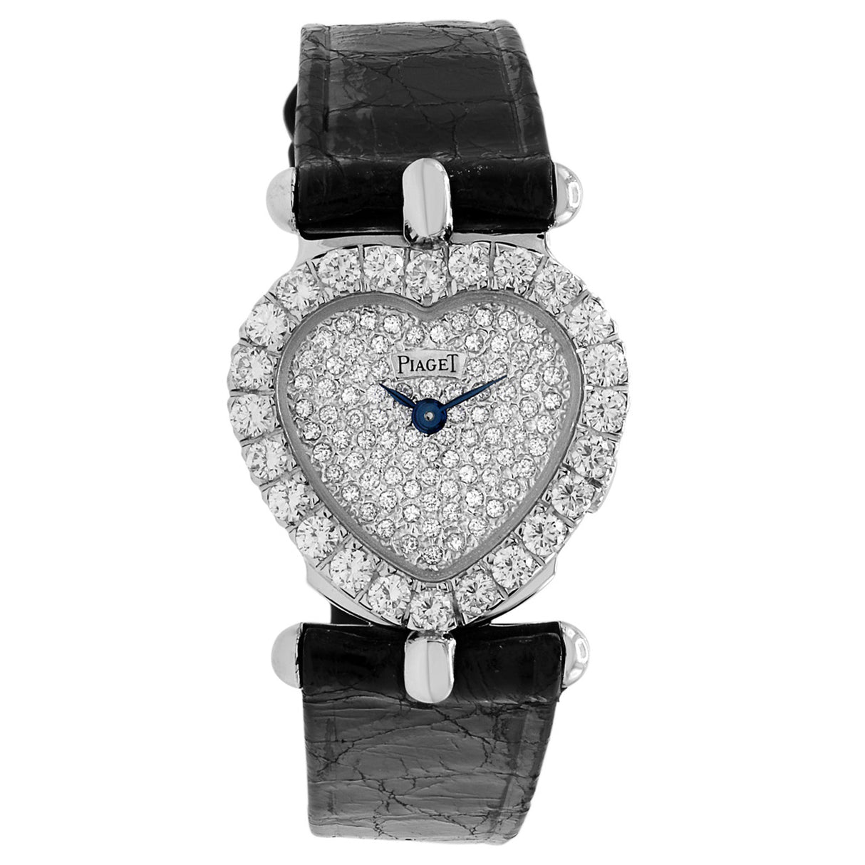 Piaget 18K White Gold Diamond Heart Quartz Watch Watches Piaget