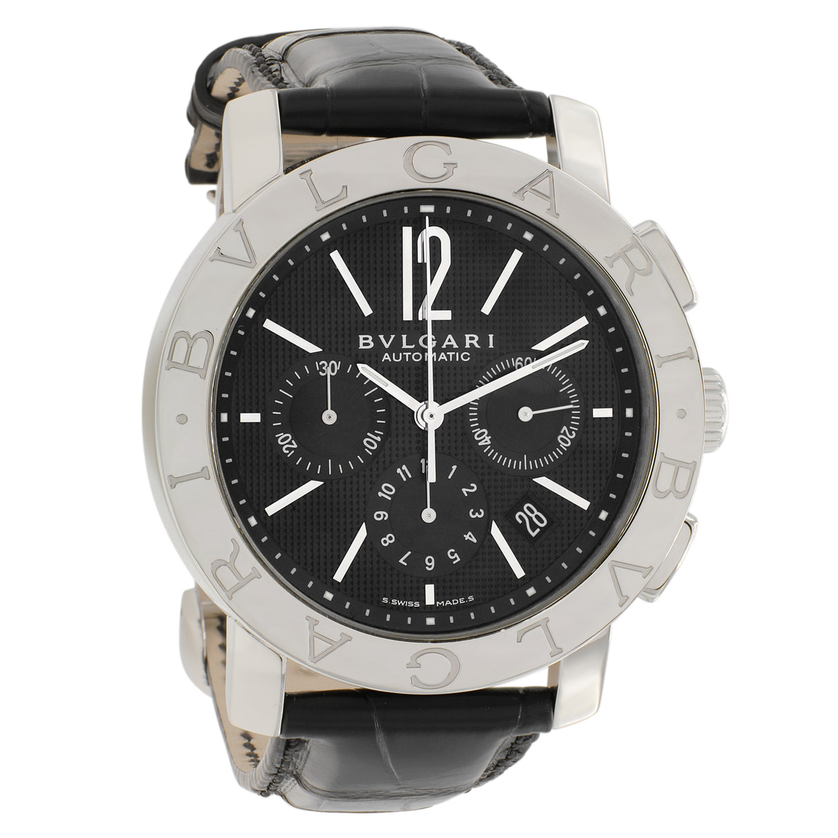 Bulgari Stainless Steel Chronograph Automatic BB 42 SL CH Watches Bulgari
