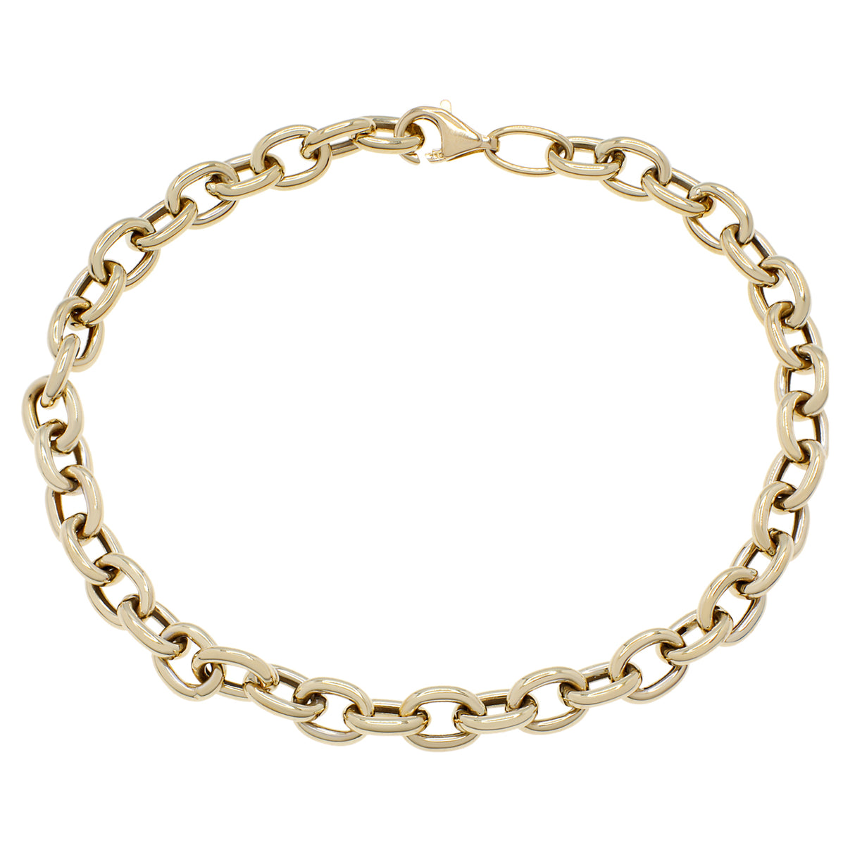 18K Yellow Gold Rolo Bracelet Fine Jewellery Modaselle