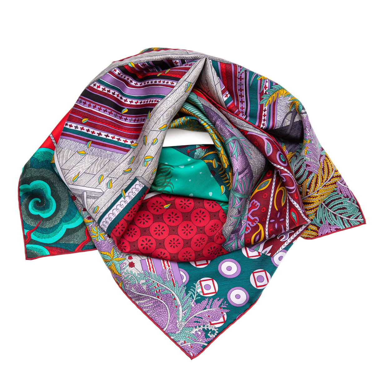 Hermes Acte III, Scene I, La Clairiere Decoupage Silk Scarf 90