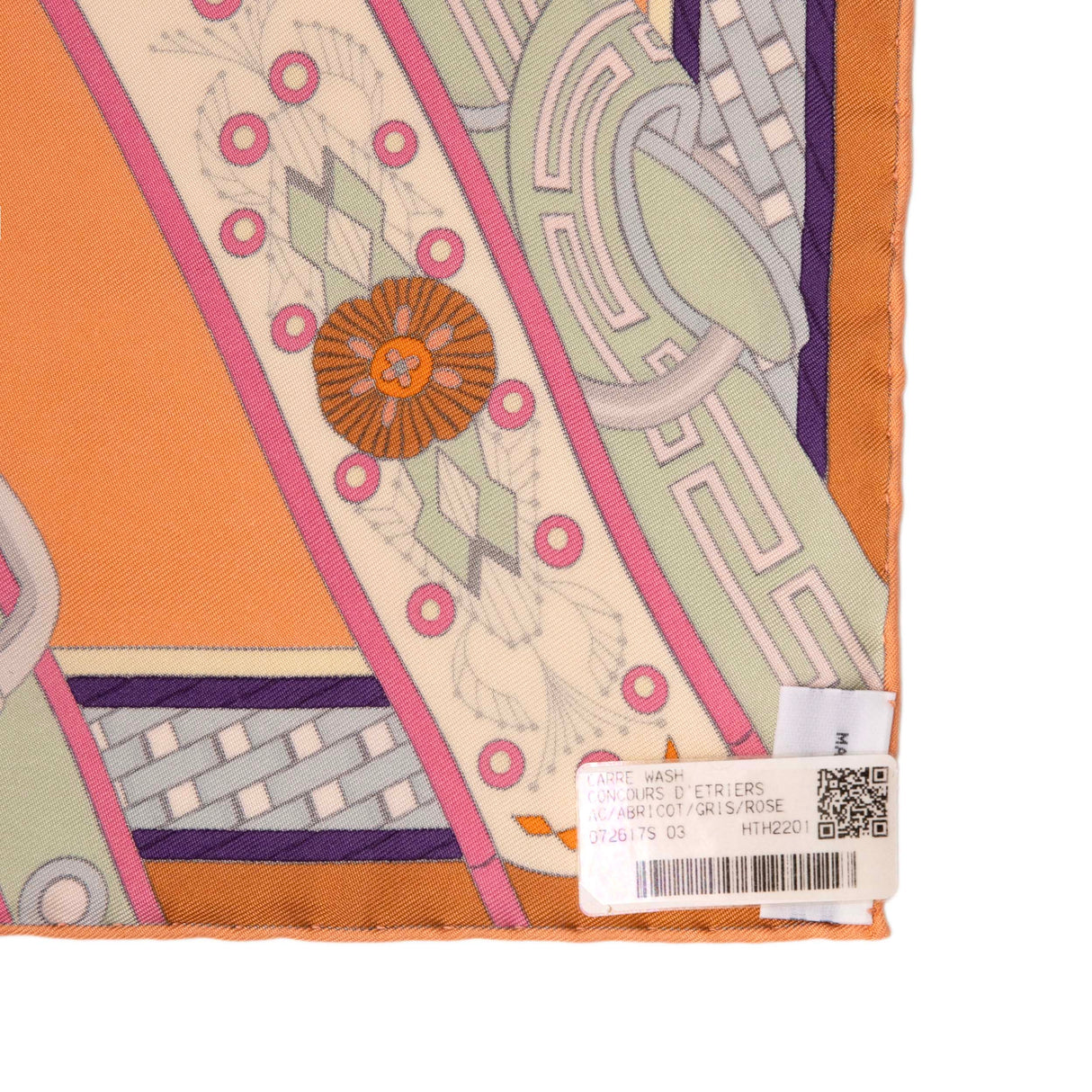 Hermes Silk Concours d'Etriers Wash Scarf 90 Accessories Hermes