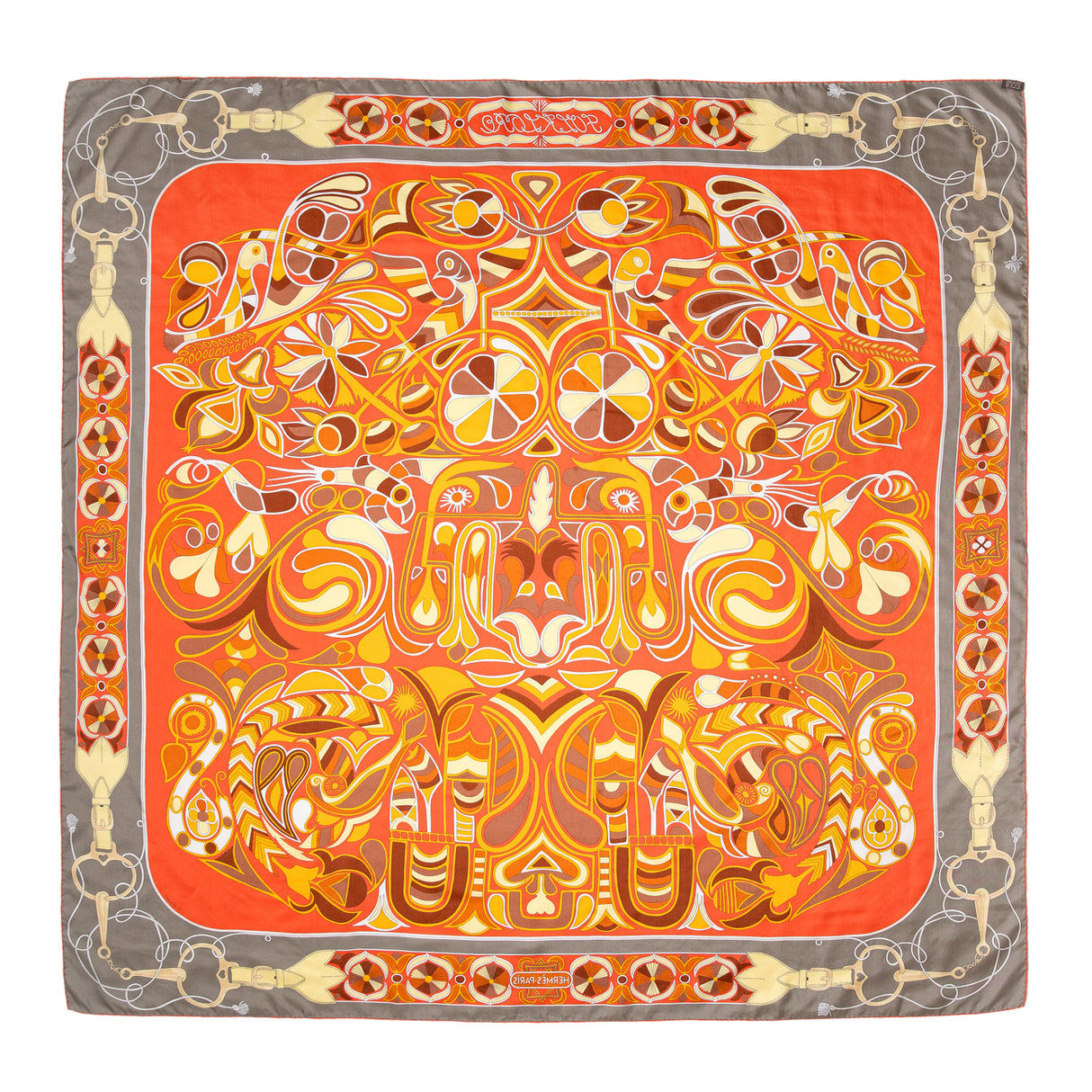 Hermes Silk Folklore Scarf 140 Accessories Hermes