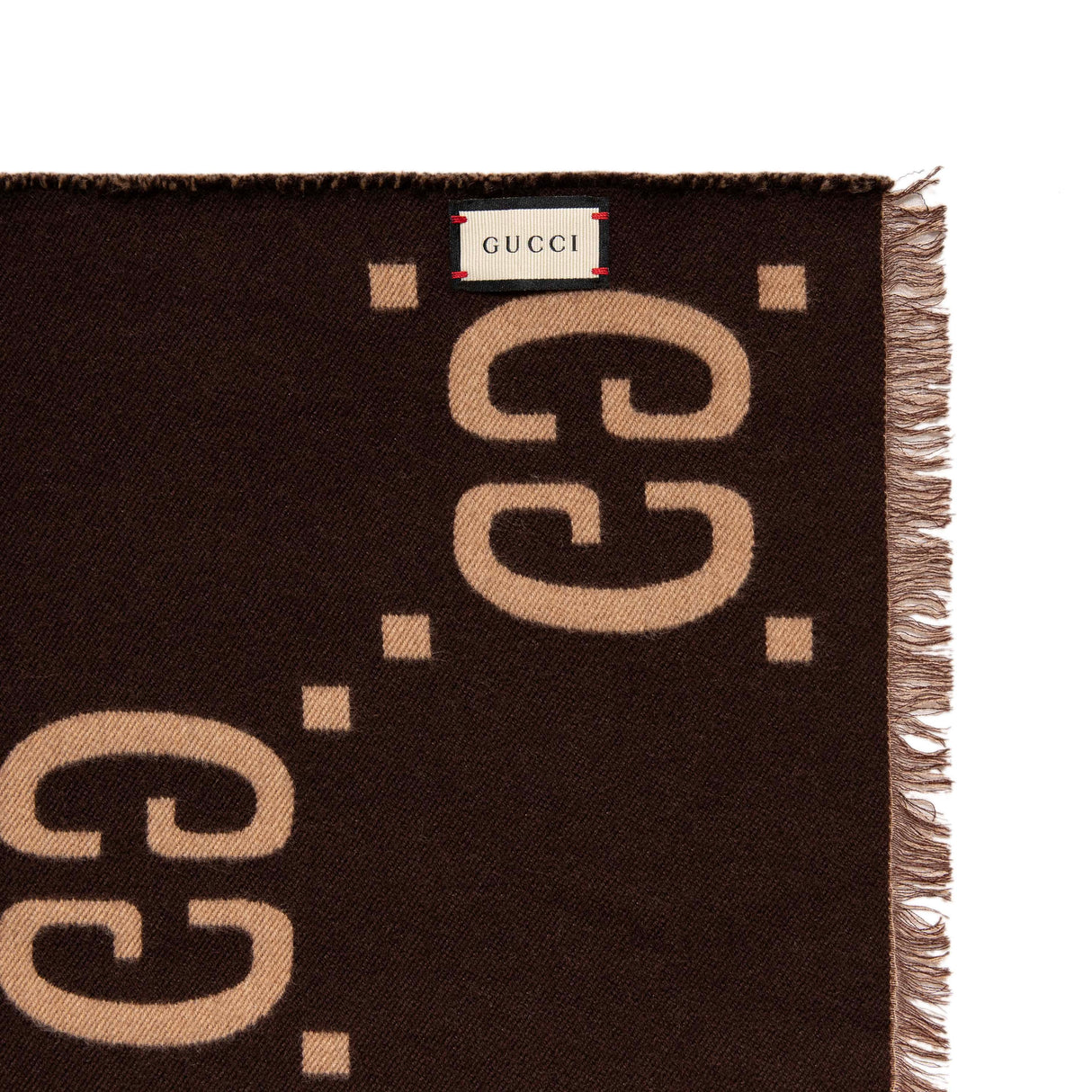 Gucci Jacquard Wool Silk Monogram Jumbo GG Scarf Accessories Gucci