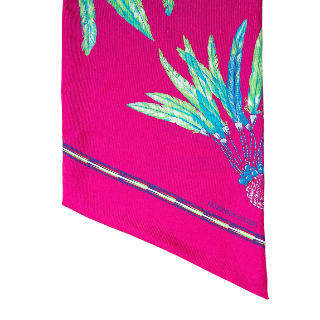 Hermes Fuchsia Silk Brazil Maxi Twilly Accessories Hermes