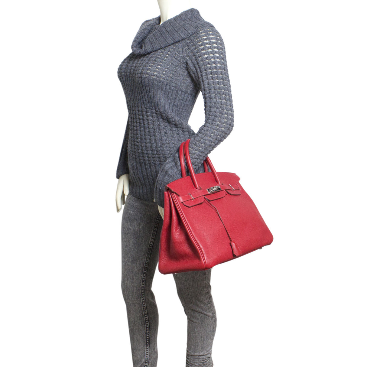 Hermes Rouge Togo Birkin 35 Handbags Hermes