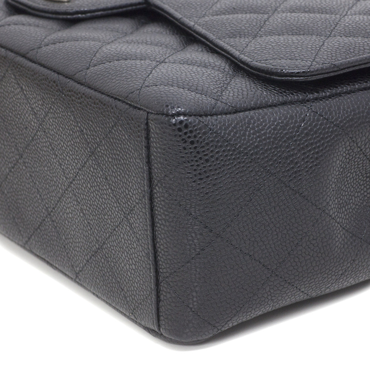Chanel Black Caviar Maxi Classic Double Flap Handbags Chanel
