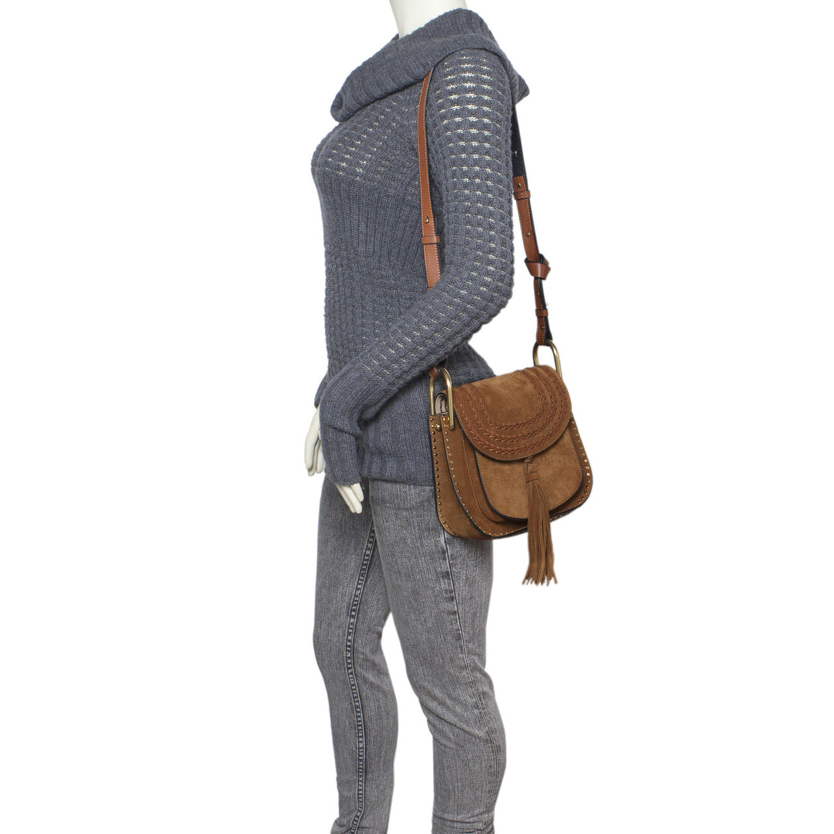 Chloe Caramel Suede Small Hudson Bag Handbags Chloe