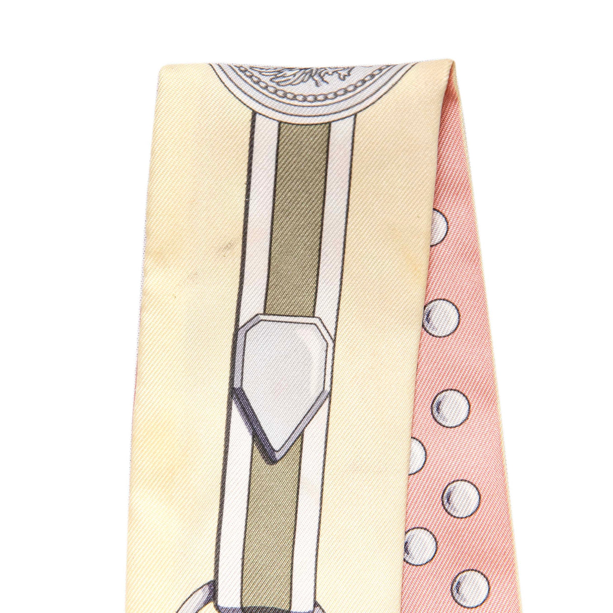 Hermes Rose Poudre Jaune Silk Grand Tralala Twilly Accessories Hermes