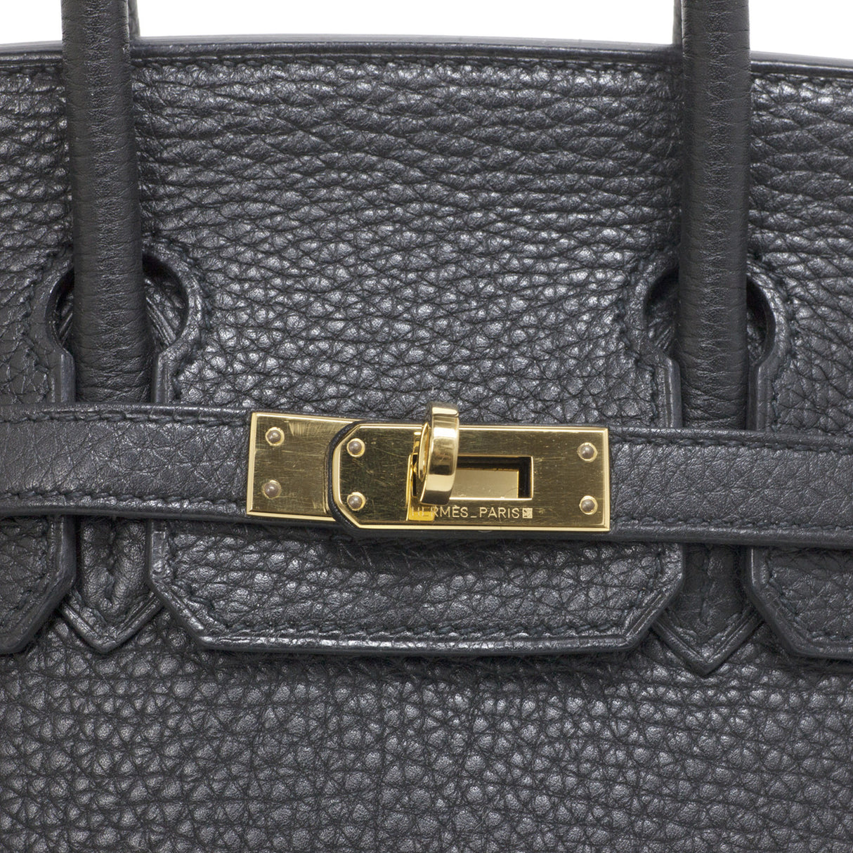 Hermes Black Clemence Birkin 25 Hermes