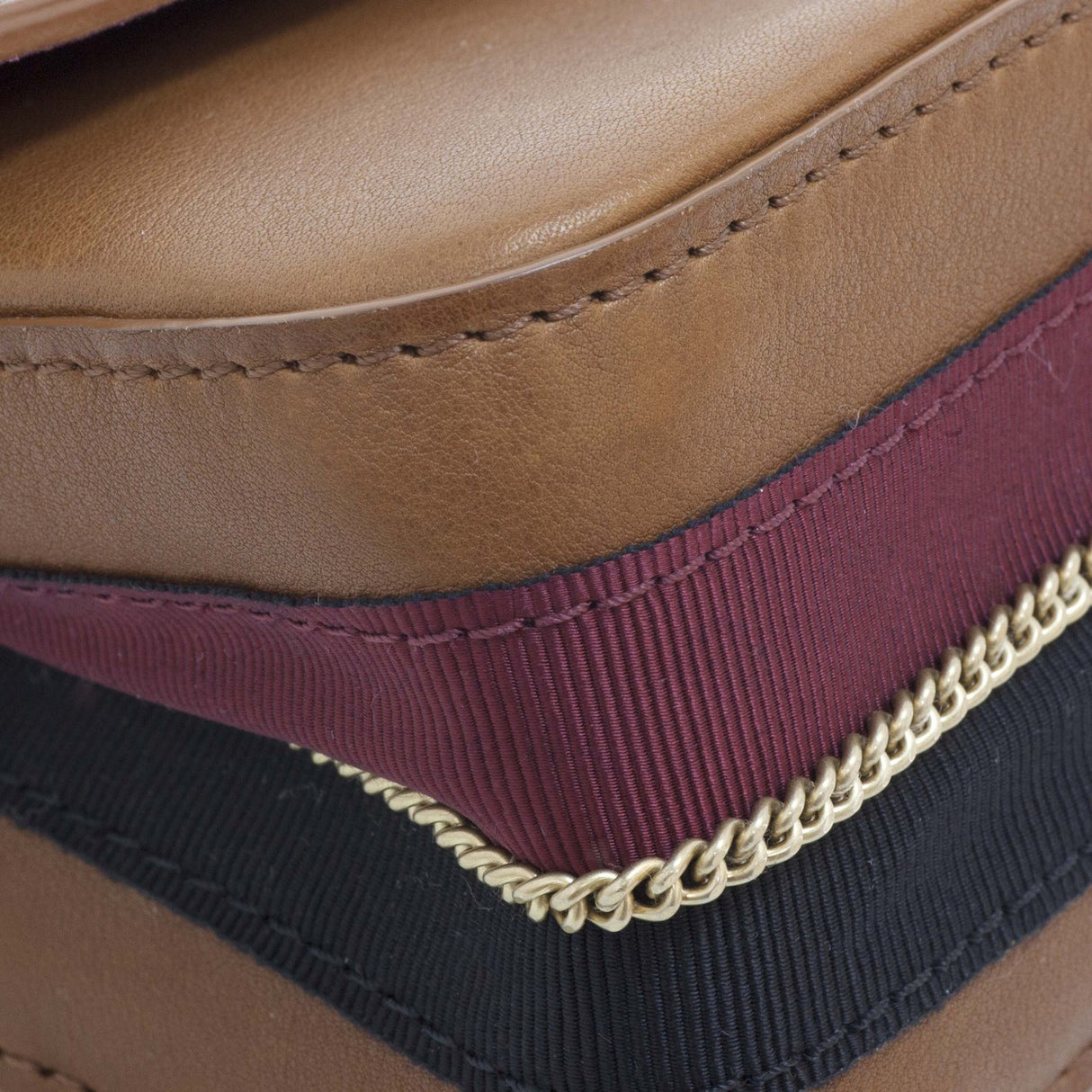 Chanel Brown Smooth Leather 2.55 Nude Bag Handbags Chanel